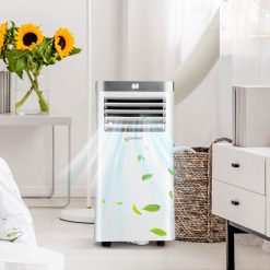 8000 BTU (Ashrae) 3-in-1 Portable Air Conditioner with Remote Control and Indicator Light