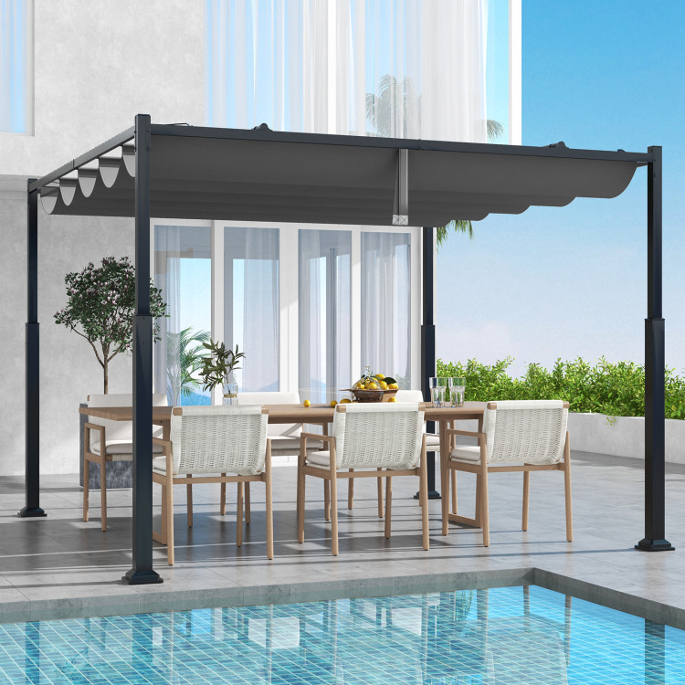 10_10_Feet_Outdoor_Pergola_with_Retractable_Canopy_and_Metal_Columns_Gray-1.jpg