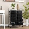 10-Drawer Rolling Storage Cart