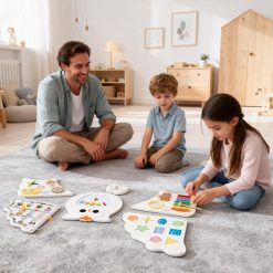 11-in-1 Toddler Learning Activity Center Owl Activity Wall Busy Board Panels for 3+ Years Old