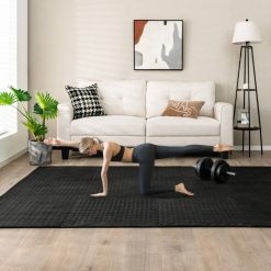 12 Pieces Flooring Mats Interlocking EVA Foam Exercise Mats with Anti-slip Surface