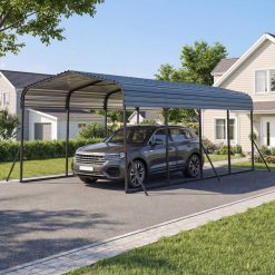 12 x 20 Feet Heavy-Duty Carport Outdoor Galvanized Steel Garage Car Shelter