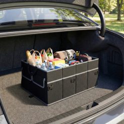 13 Gallon Car Trunk Organizer with Removable Divider and 6 Pockets
