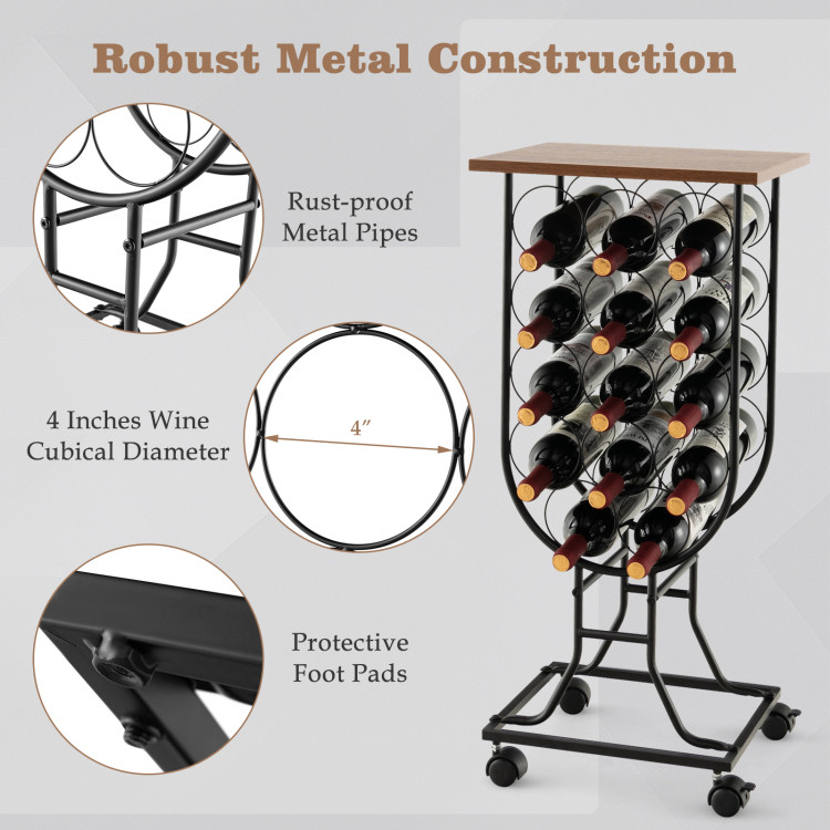 14_Bottles_Wine_Rack_with_Detachable_and_Lockable_Wheels-10.jpg
