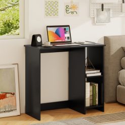 31.5 Inch Modern Home Office Desk with 2 Compartments