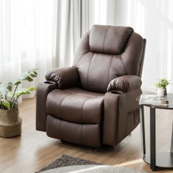 Electric Power Lift Multifunction Electric Recliner with 2 Side Pockets and Cup Holders