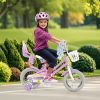 12-20 Inches Girls Bike Kids Bicycle with Doll Seat and Streamers for Children 3-8, 8+ Years Old