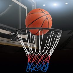 18 Inch Basketball Rim Goal Replacement with All Weather Net and Mounting Hardware