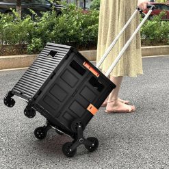 Foldable Utility Cart for Travel and Shopping