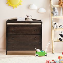 Baby Changing Table with 3 Drawers and Safety Belt