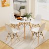 5 Pieces Dining Table Set With Solid Wood Leg