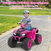 24V Kids Ride-On Electric ATV with Wireless Connection for Toddlers 3-8 Years Old
