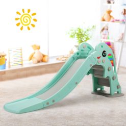 3-in-1 Kids Climber Slide Play Set with Basketball Hoop and Ball