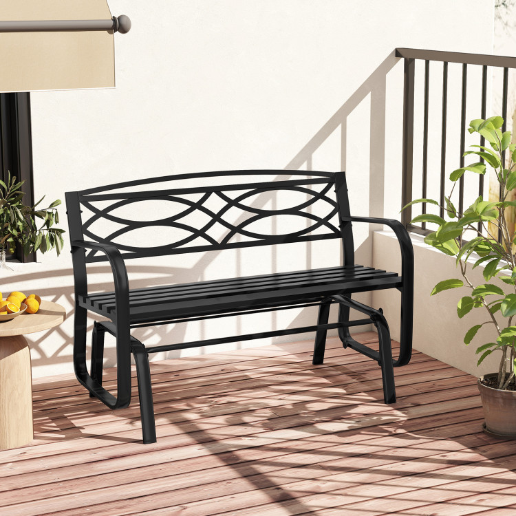 2_Person_Outdoor_Glider_Bench_with_Metal_Frame_Black-6.jpg