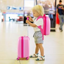 2 Pieces Kids Carry-on Luggage Set with 12 Inch Backpack