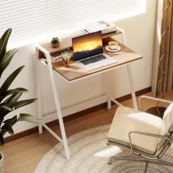 2 Tier Computer Desk PC Laptop Table Study Writing Home Office