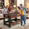 2-in-1 Full Size Foosball and Pool Combo Table with Legs