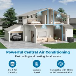 2 to 3 Ton 18.6-20 SEER2 Ultra-Low Temperature​ Heat Pump System (Operates down to -4°F)