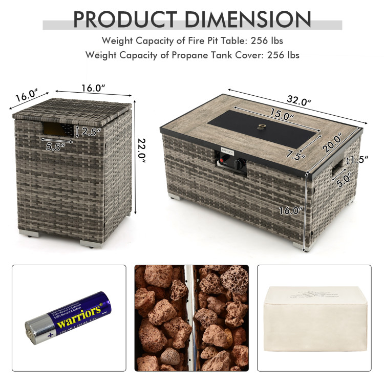 32_x_20_Inch_Propane_Rattan_Fire_Pit_Table_Set_with_Side_Table_Tank_and_Cover_Gray-4.jpg