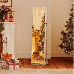 360° Swivel Jewelry Cabinet with Full Length Mirror