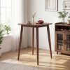 36 Inch Counter Height Bar Table Wooden High Top Pub Table with Solid Rubber Wood Legs