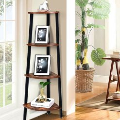 4-Tier Multipurpose Corner Shelf Bookcase