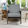 Mid-Century Retro Fabric Accent Armchair for Living Room