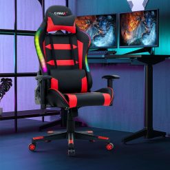 RGB Gaming Chair with LED Lights and Remote
