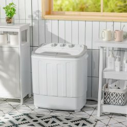 13 lbs Portable Compact Mini Twin Tub Washing Machine