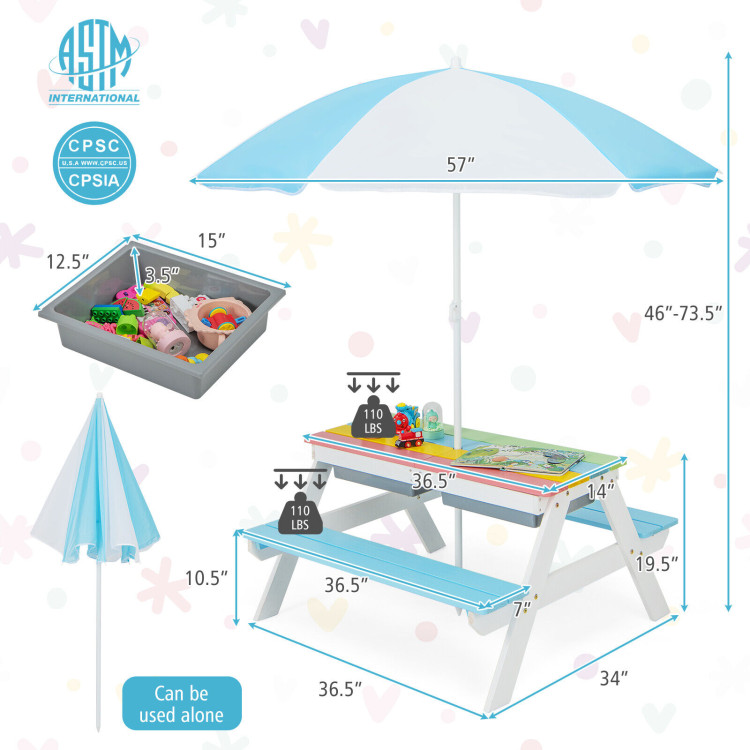 3_Kids_Picnic_Table_Wooden_Outdoor_Sand_Water_Table_wbrella_Play_Boxes_Blue_size-4.jpg