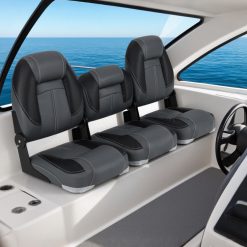 3-Pack Folding Boat Seats with 28D Soft Sponge Padding