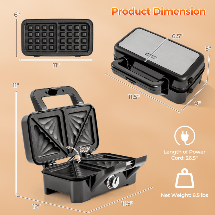 3_in_1_1200W_Sandwich_Maker_with_Removable_Non-Stick_Plates_Size-4.jpg