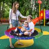 40 Inches Saucer Tree Swing Round with Lights for Kids and Adults