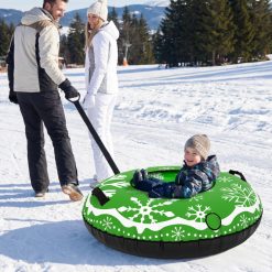 42" Heavy-duty Inflatable Snow Tube with Detachable Tow Strap