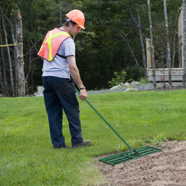 42 x 10 Inch Lawn Leveling Rake with Ergonomic Handle