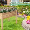 Wooden Raised Vegetable Garden Bed Elevated Grow Vegetable Planter