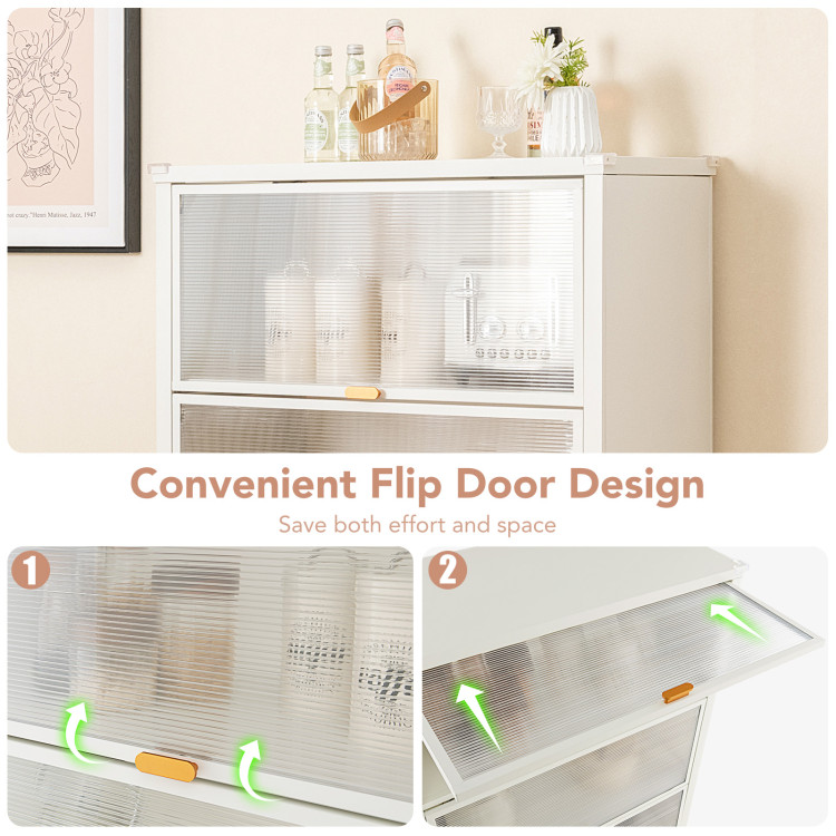 4_Tier_Kitchen_Bakers_Rack_with_Flip_Doors_White-9.jpg