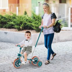 4-in-1 Kids Tricycle with Adjustable Parent Push Handle for 2-4 Years Old
