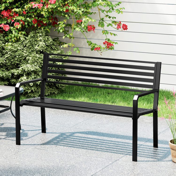 50_Inch_Outdoor_Metal_Park_Bench_Black-1.jpg