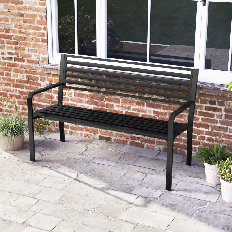 50_Inch_Outdoor_Metal_Park_Bench_Black-2.jpg