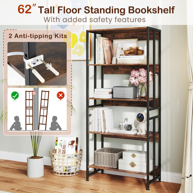 5_Tier_Bookshelf_with_Adjustable_and_Tiltable_Shelves_Rustic_Brown-8.jpg