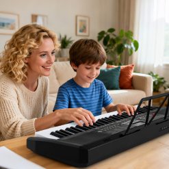 61 Keys Portable Keyboard for Beginners Electric Piano Keyboard Kit with 200 Rhythms and 200 Tones