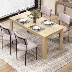 63 Inch Rectangular Modern Dining Kitchen Table