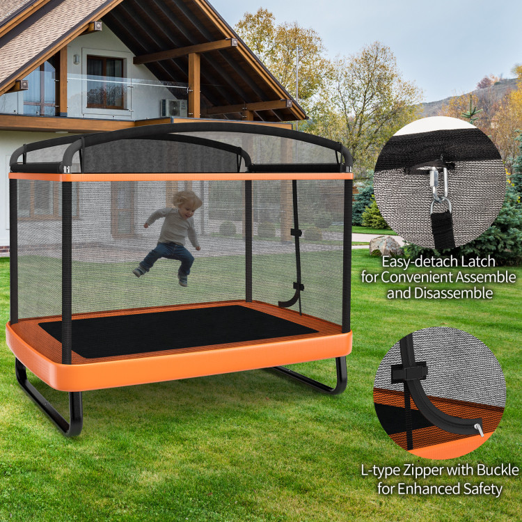 6Ft_Kids_Entertaining_Trampoline_with_Swing_Fence_Ora-11.jpg