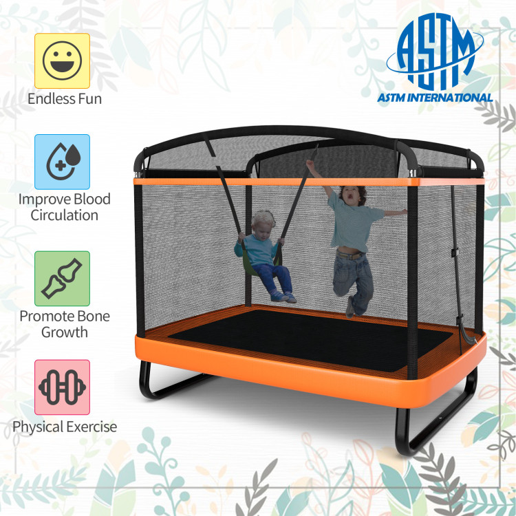 6Ft_Kids_Entertaining_Trampoline_with_Swing_Fence_Ora-8.jpg