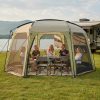 6-8 Person Netted Canopy Tent with Zippered Door