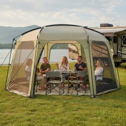 6-8 Person Netted Canopy Tent with Zippered Door