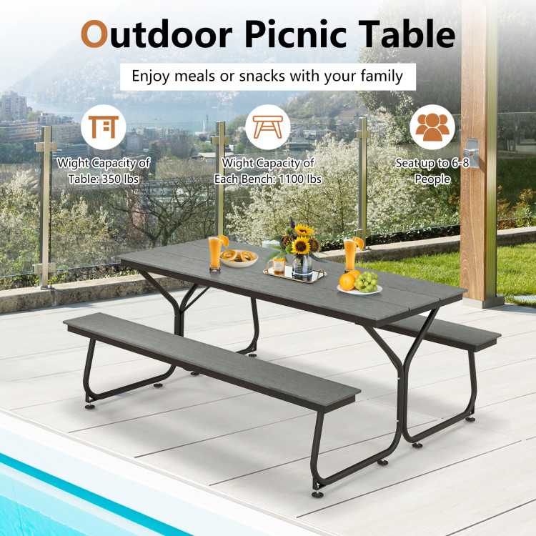6_Feet_Outdoor_Gray_Picnic_Table_Bench_Set_for_6-8_People-5.jpg