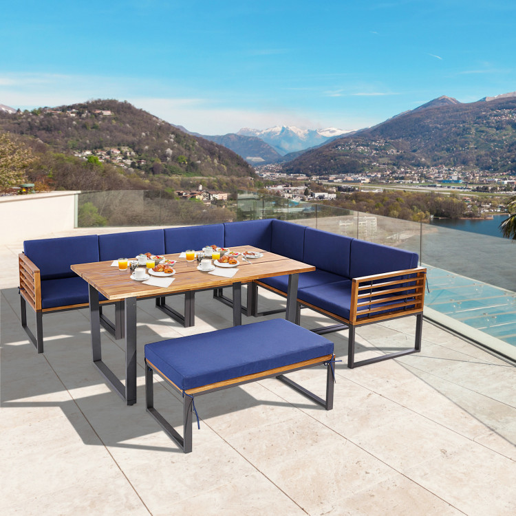 8_Pieces_Patio_Acacia_Wood_Dining_Table_Set_with_Ottoman_Cushions_Navy-2.jpg