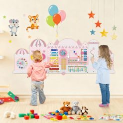 Activity Wall Busy Board Panels for Toddlers Wooden Sensory Board